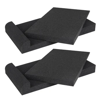 

2pcs Studio Monitor Speaker Base Recording Room Accessories High Density Adjustable Angle Subwoofer Isolation Pad Music Producer