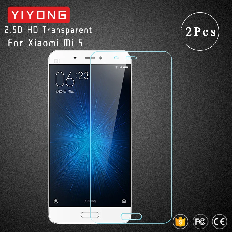 YIYONG 2.5D стекло для экрана Xiaomi Mi 5 Mi5 закаленное Xiomi A1 5X Mi5X Защита 5S S стекло|screen protector