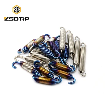 

ZSDTRP 2pcs Stainless Steel Springs Scooter Motorcycle Exhaust Pipe Muffler Springs Hooks Motorcycle Scooter Accessories