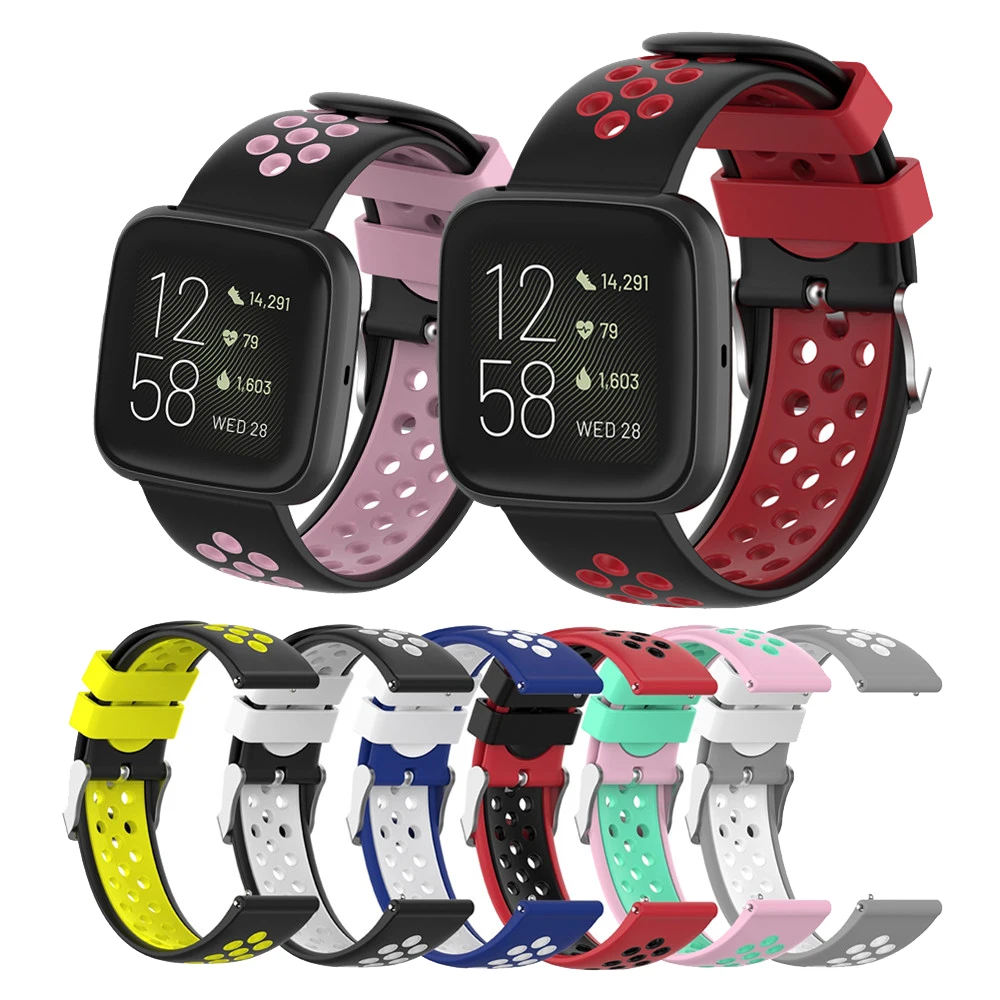 Мягкий силиконовый ремешок для умных часов Fitbit Versa 2 Lite сменный Браслет