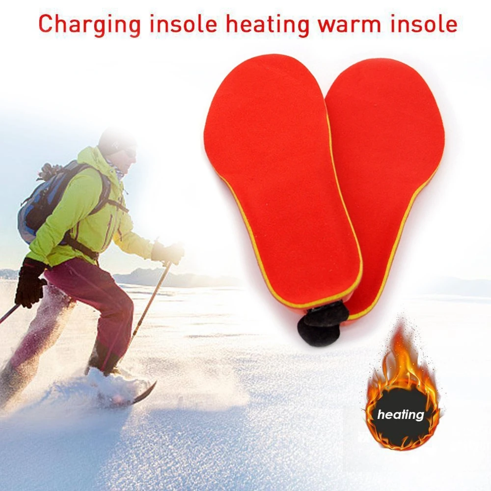 Carbon Fiber Heated Insoles with Wireless Remote Control Battery Powered for Men Women Winter Thermal Heating Insoles Size 41-46