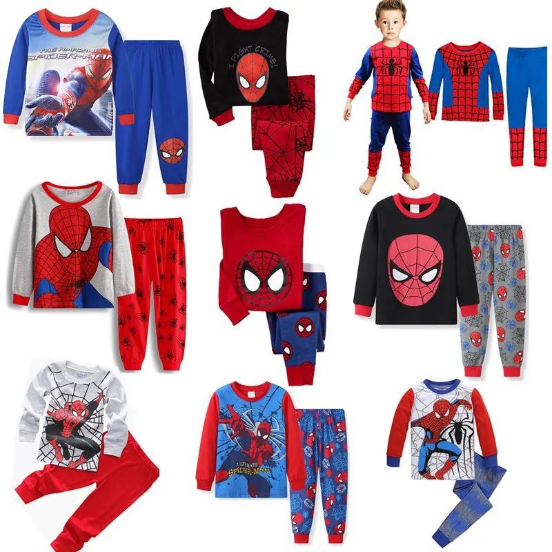 Pijama Dos Piezas Spiderman Manga Larga para niño 