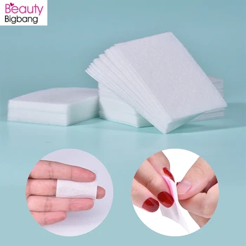 

100%Cotton 200PCS Nail Polish Remover Nail Wipes 38*58MM Bath Manicure Magic Cleaner Wipe White Nail Art Gel Remover