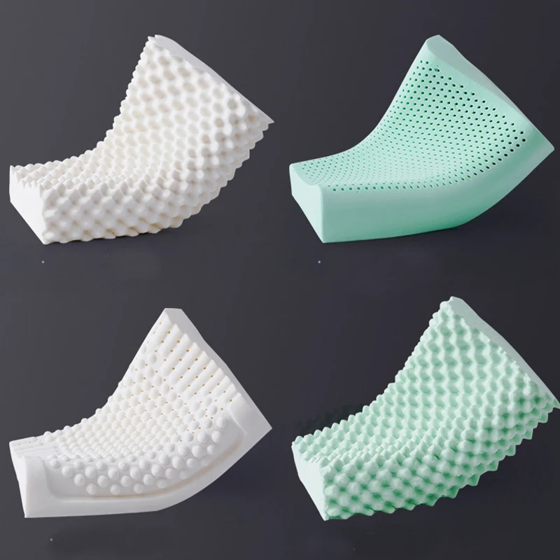 

Thailand Natural Latex Bed Cervical Pillow Health Care Orthopedic Pillow for Neck Latex Foam Pillow Sleeping 60x40cm 50x30cm