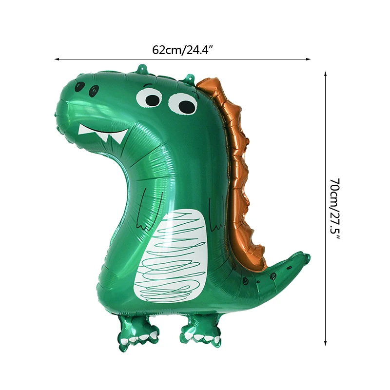 Dinosaur Party Balloon Dinosaur Birthday Party Foil Number Balloons Kids Wild Animal Jungle Birthday Party Decorations Globos