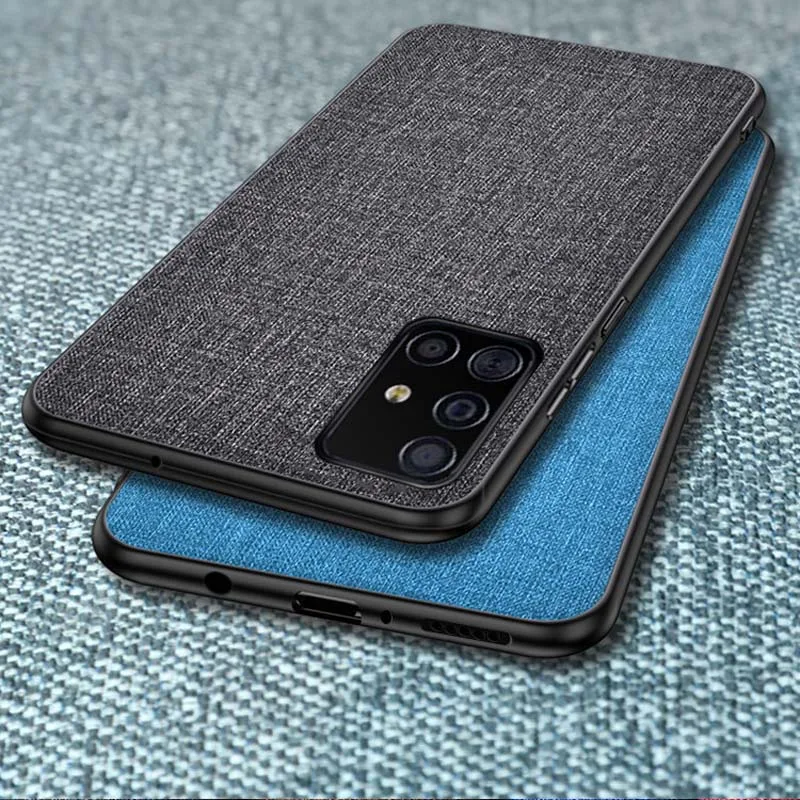 

Fabric Case For Samsung Galaxy A51 Silicon Frame Shockproof Phone Case For Samsung A51 A 51 SM-A515F A515 Armor Protection Cover