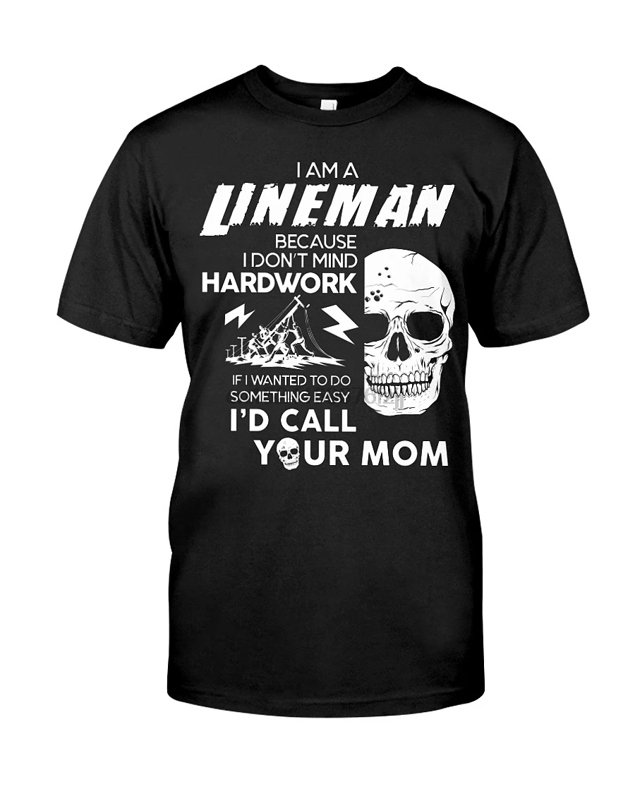 Lineman футболка Proud одежда с черепами |