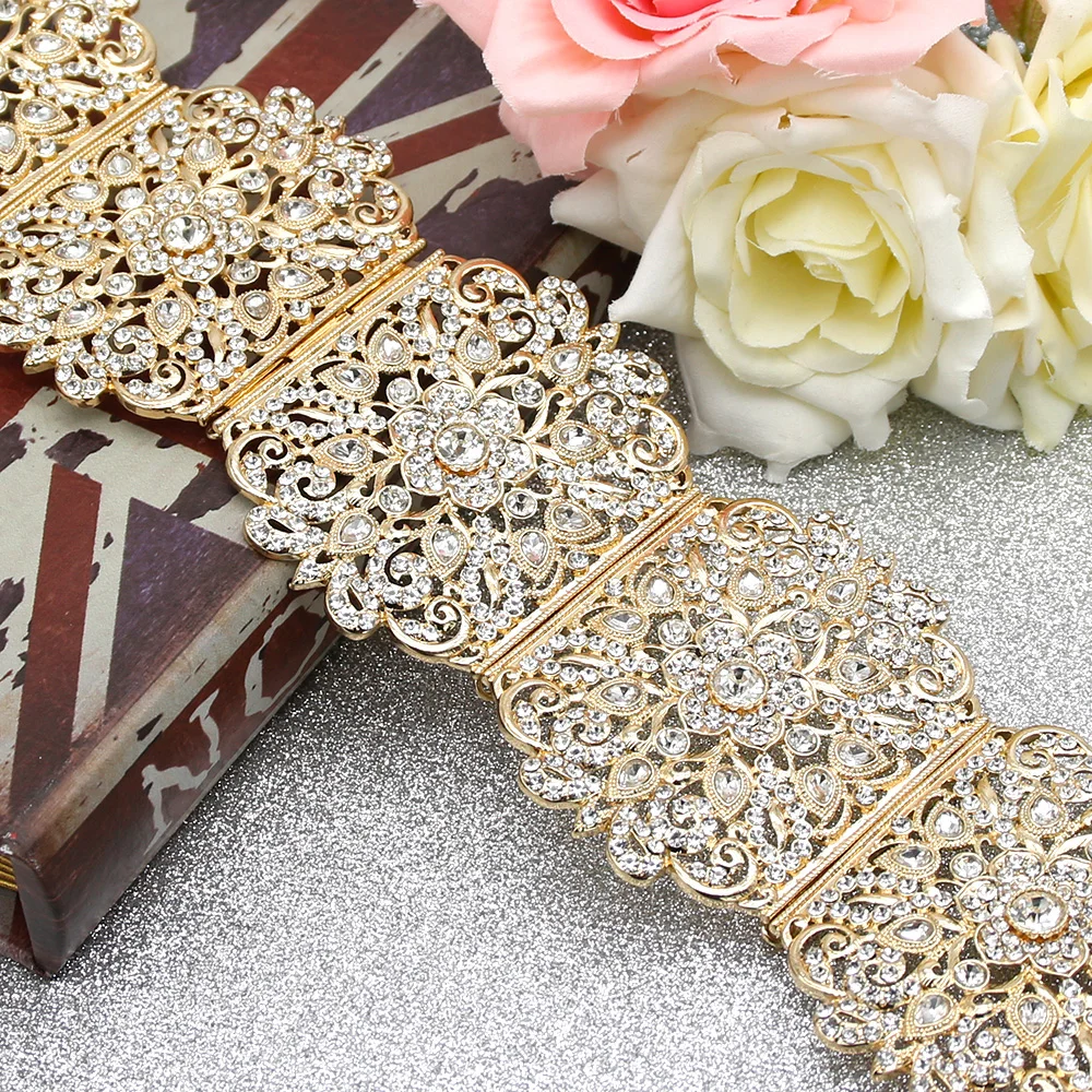 Sunspicems Gold Color Moroccan Caftan Belt for Women