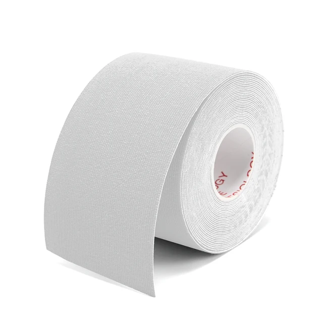 5 Size Kinesiology Tape Muscle Bandage Sports Cotton Elastic Adhesive Strain Injury Tape Knee Muscle Pain Relief Stickers White