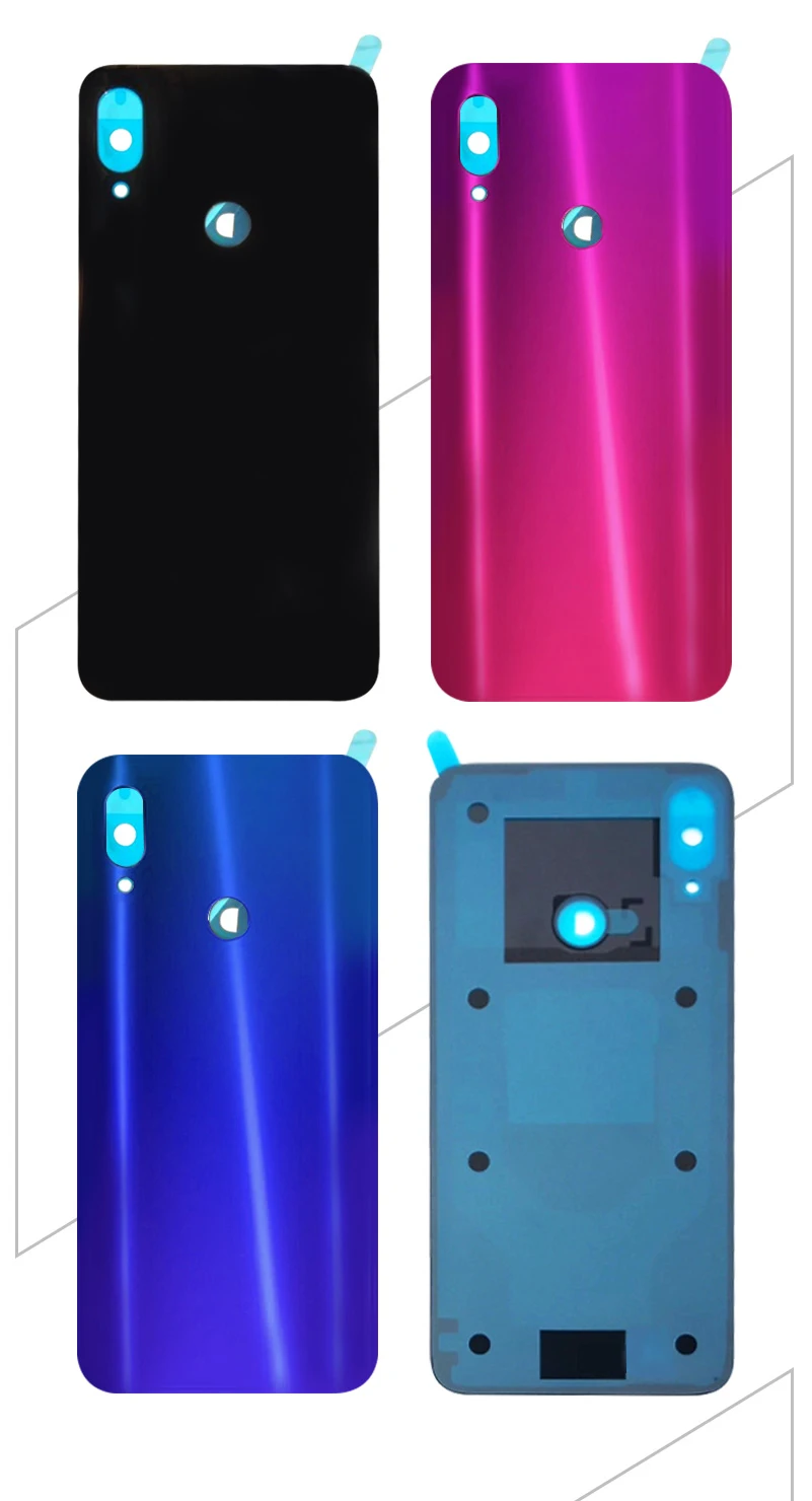 Для Xiaomi Redmi note 7 крышка батареи Задняя стеклянная панель Задняя Дверь Корпус чехол для Redmi note 7 pro Задняя крышка батареи дверь