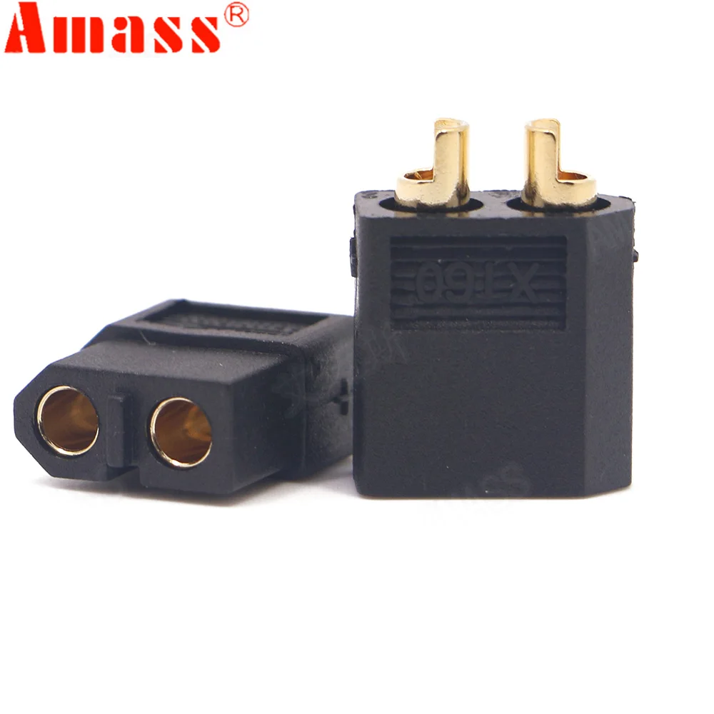 10 шт./лот Amass XT60 XT 60 Male Female Bullet разъемы для RC Lipo батарея Квадрокоптер Мультикоптер (5