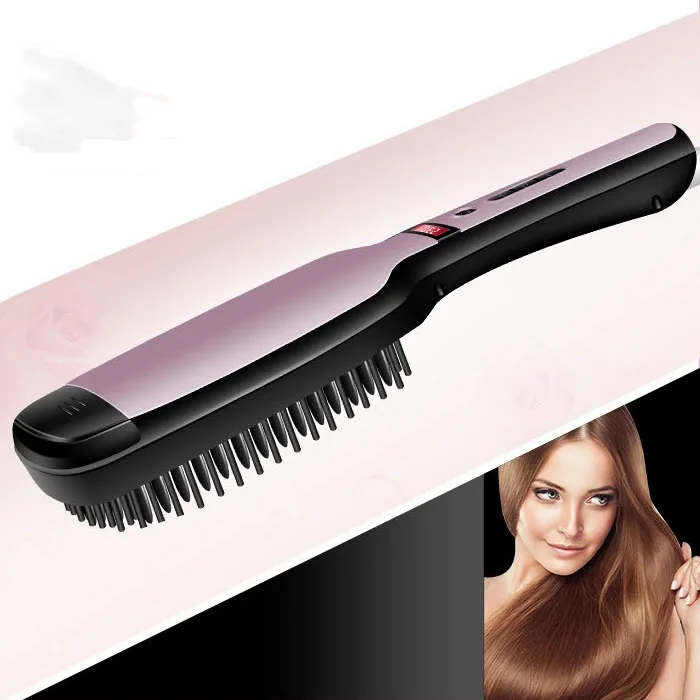 

Foreign Trade New Style Steam Hair Straightener KM-HC111 Straight Comb Spray Steam Protection Comb Straight Hair Tools