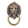 42* 68m Vntage Lion Head Furniture Handle Lion Head Knob With Ring Wardrobe Drawer Door Pull Retro Decoration ► Photo 2/5