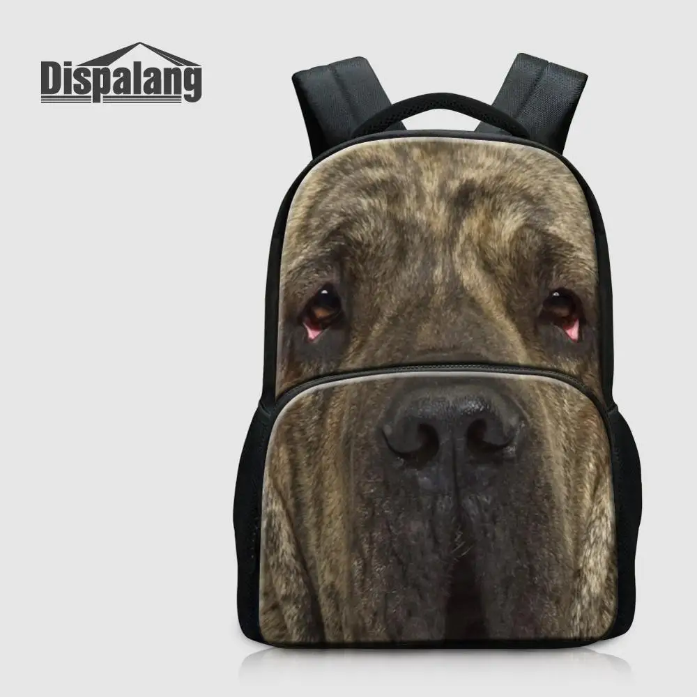 Backpack24 Dispalang женский рюкзак для ноутбука с принтом собаки, парусиновые школьные сумки для девочек-подростков, индивидуальный дизайн, школьный рюкзак 17 дюймов - Цвет: Backpack24