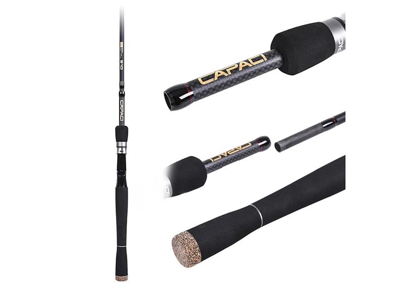 NEW 2.1m/2.4m Spinning/Casting Rod Carbon Fishing Pole Lure Test ML Portable Travel Fishing Rod