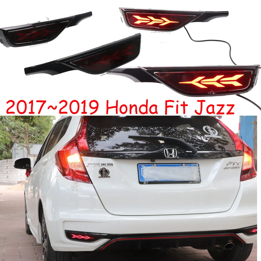 1 комплект Автомобильный Стайлинг для хвостовой лампы для Honda Jazz Fit задний фонарь задний фонарь для джаза Fit задняя фара светодиодная
