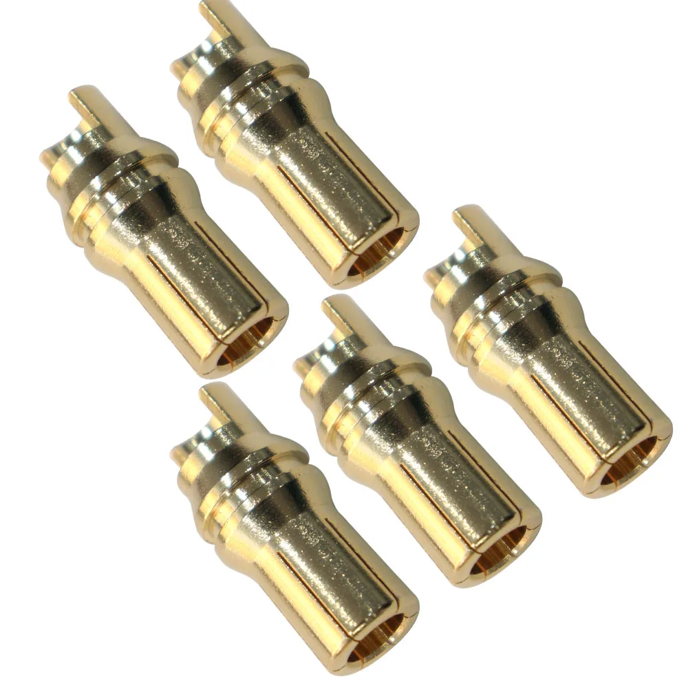 FPV Accessories 10mm Bullet Female Male Connectors Gold Plated Copper Connector Semicircle Golden Connector