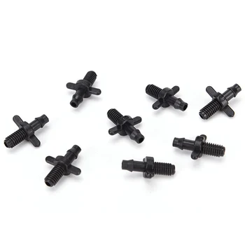 

100Pcs 6mm Splitter Adapter Connector For Barb Garden Irrigation 4/7mm Hose Irrigation Connectors 2020 New Arrial For Home Diy