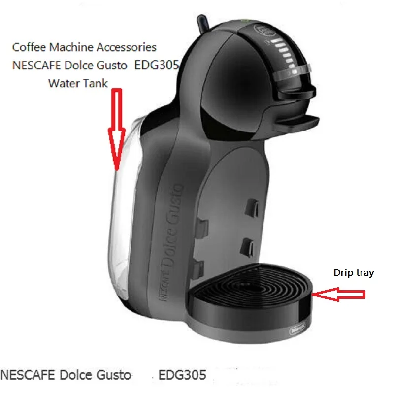 Piezas de repuesto cafetera, soporte para de tanque de agua para DOLCE GUSTO EDG MINI ME 305, piezas cafetera, bandeja de goteo 9770 - AliExpress