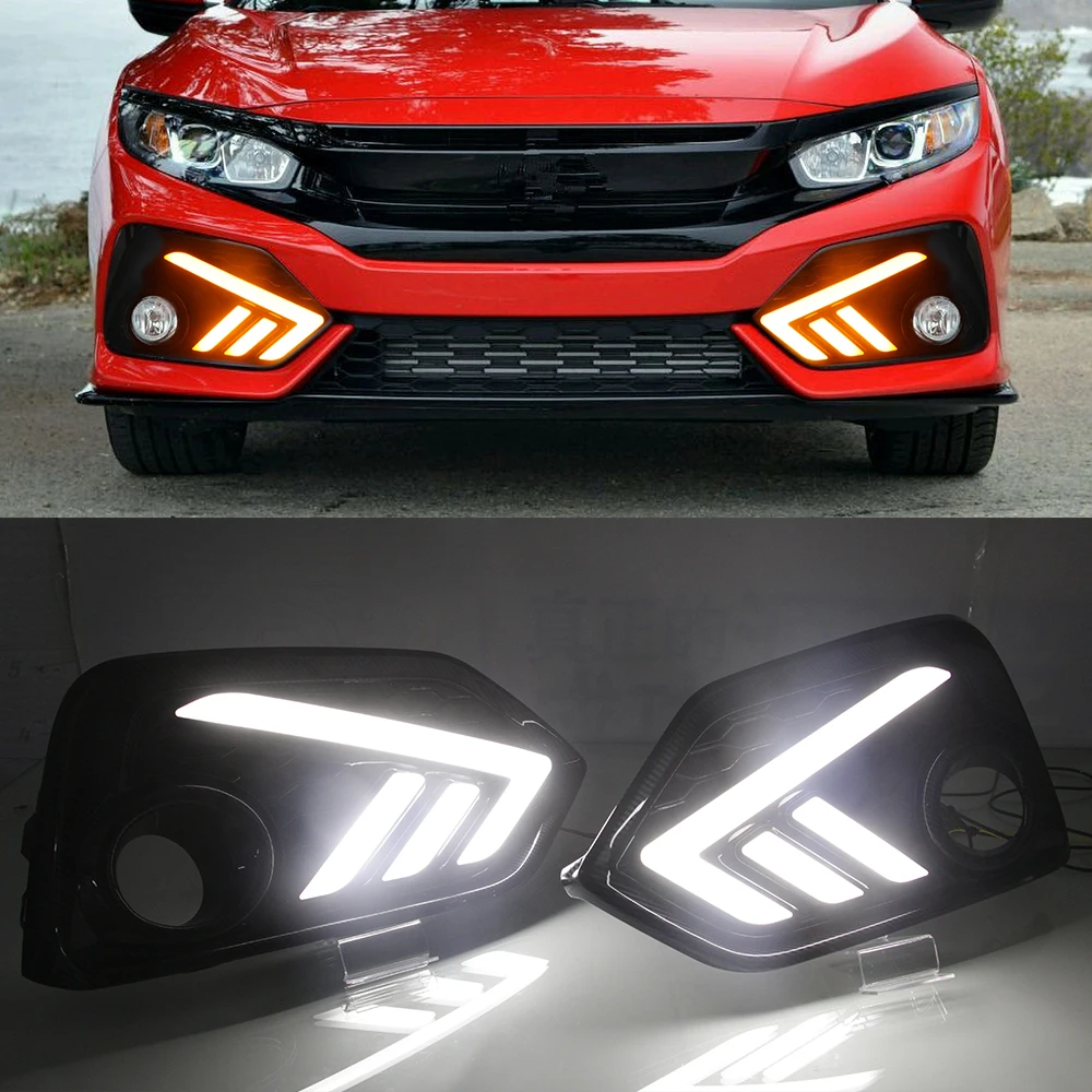 Автомобильная проблесковая 1 пара светодиодный DRL Габаритные огни с переднего