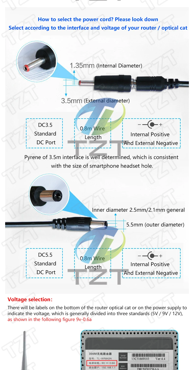 USB-Boost-Konverter DC 5 V auf 9 V 12 V USB-Aufwärtswandlerkabel + 3,5 x 1,35 mm Anschluss für Netzteil/Ladegerät/Stromrichter – Detail 2