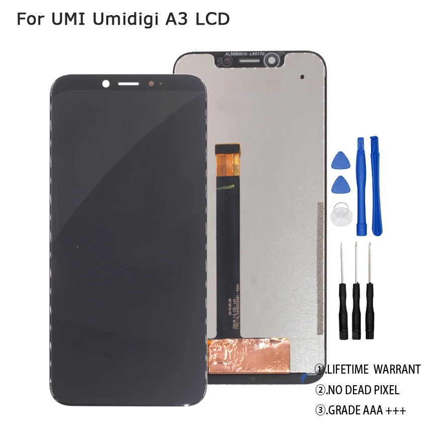 

Original LCD For UMI Umidigi A3 Pro LCD Display Touch Screen Assembly For Umi A3 Pro Repair Parts Screen LCD Display Free Tools