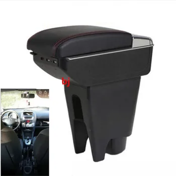 

For Toyota aygo bj armrest box USB Charging heighten Double layer central Store content cup holder ashtray accessories