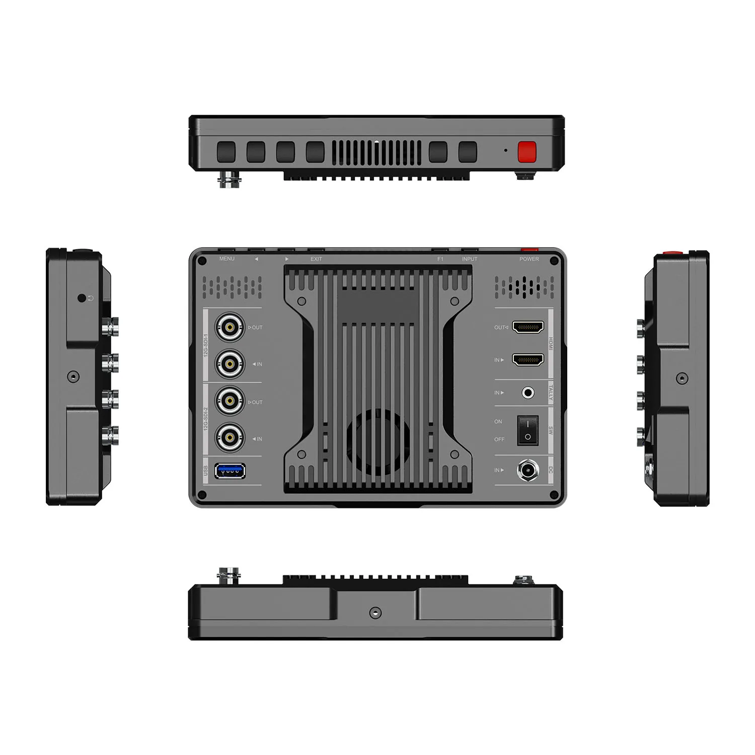 LILLIPUT Q7-12G 7 inch On-Camera Monitor 12G-SDI/HDMI-Compatibled 2000nits Ultra Brightness Broadcast Camera Field Monitor