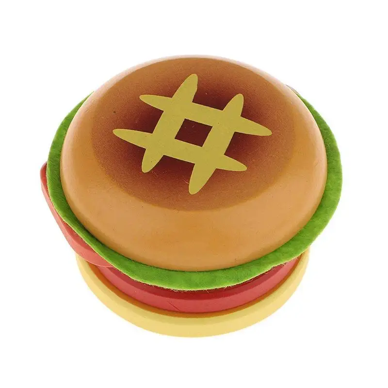 

net Cut Toy netic Wooden Food Assemble Toys Educational Child Gift - Hamburger