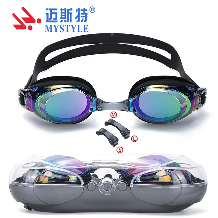 

Hot Sales Adult Electroplating Goggles High-definition Waterproof Anti-fog UV-Protection Silica Gel Swimming Goggles