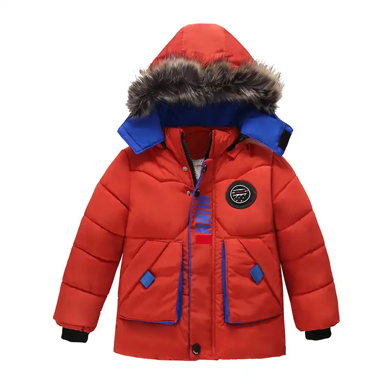toddler boy coat with fur hood