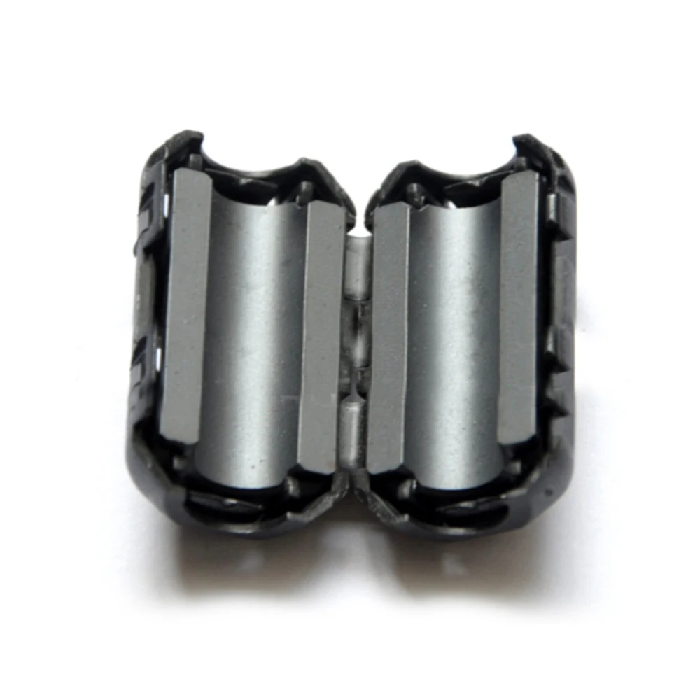 5PCS 3.5MM High Frequency Black Plastic Clip Soft Ferrite Core  Nickel Zinc Anti-interference