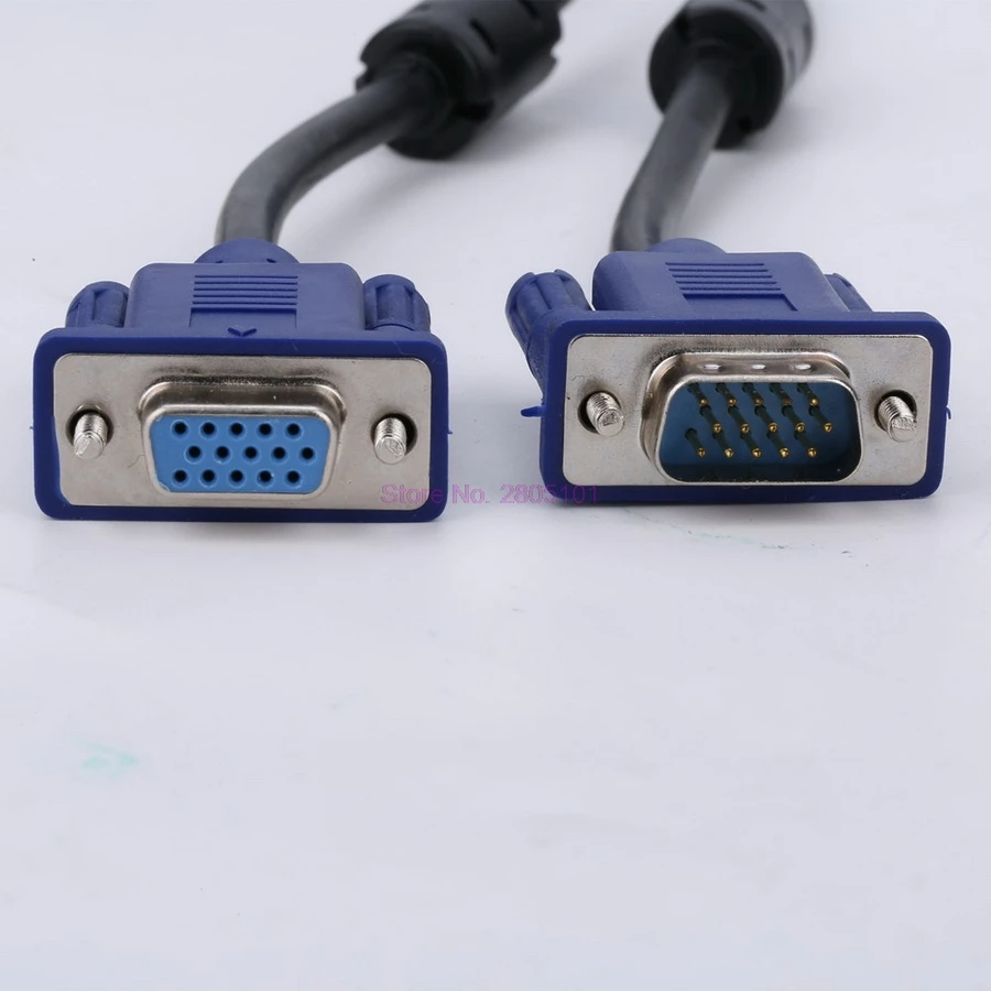 100pcs 1.5m/3m/5m Computer Monitor VGA 