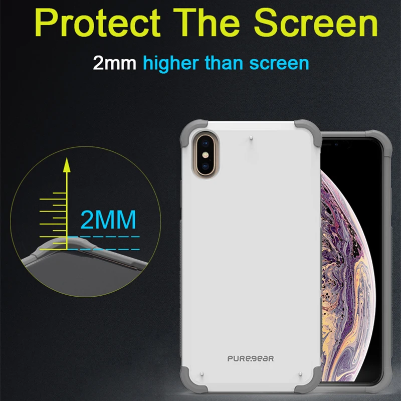 PureGear противоударный чехол для телефона из ТПУ с защитой от падения iphone x xr xs max