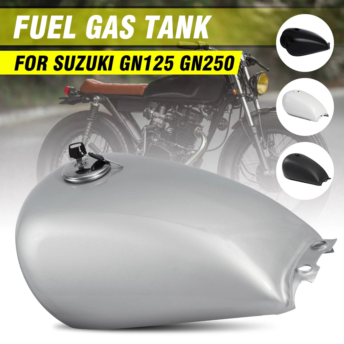 スズキ suzuki GN125 ガソリンタンク 燃料タンク 51銀