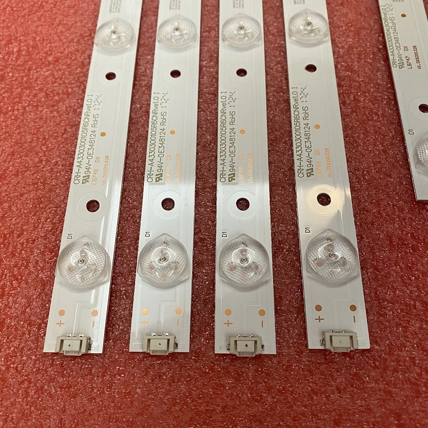 sequential led strip 8pcs/set LED strip for LG 43UG620V 43UJ620V 43UJ6200 CRH-A4330300104L6CNRev1.0 CRH-A4330300105R6CNRev1.0 A4330300105R74CREV1.0 best light strips