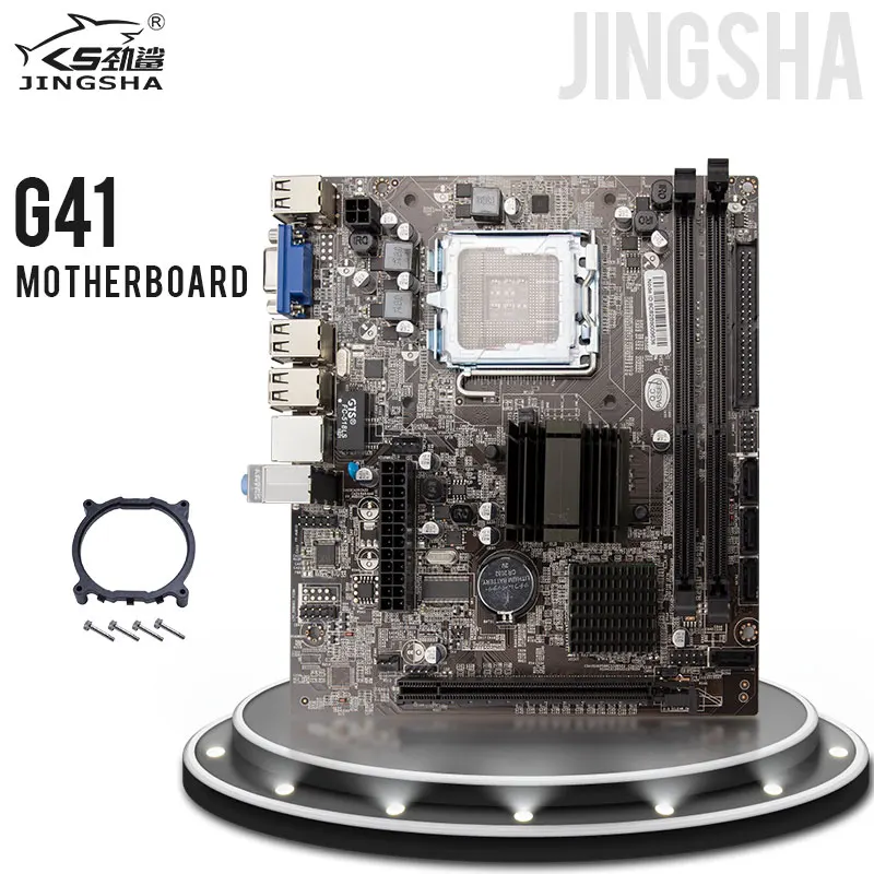 Материнская плата Jingsha материнская с чипсетом Intel G41 разъем SATA2.0 LGA 775 DDR3 порт sup Xeon