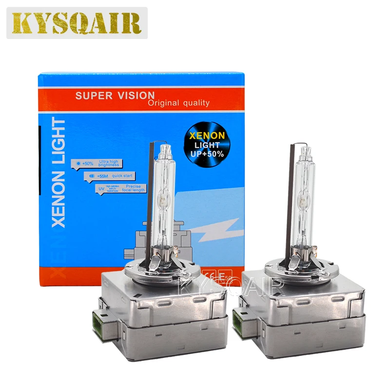 Super Vision Original 35W 6000K D1S HID Xenon Bulb 55W D3S 5000K 4300K 8000K Metal Claw 12V Car Light Xenon HID Headlamp Bulbs (2)