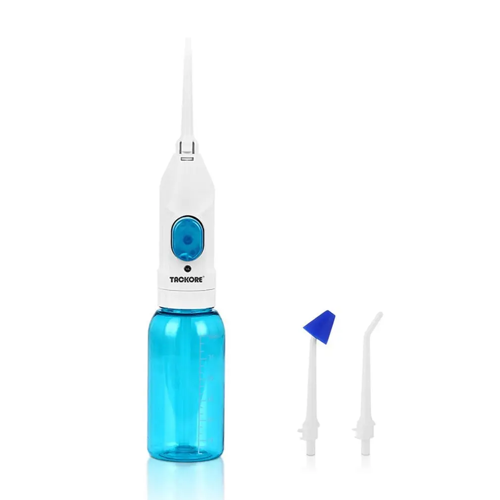 Manual Air Pressure Tooth Punch Pneumatic Dental Flosser Mouthwash