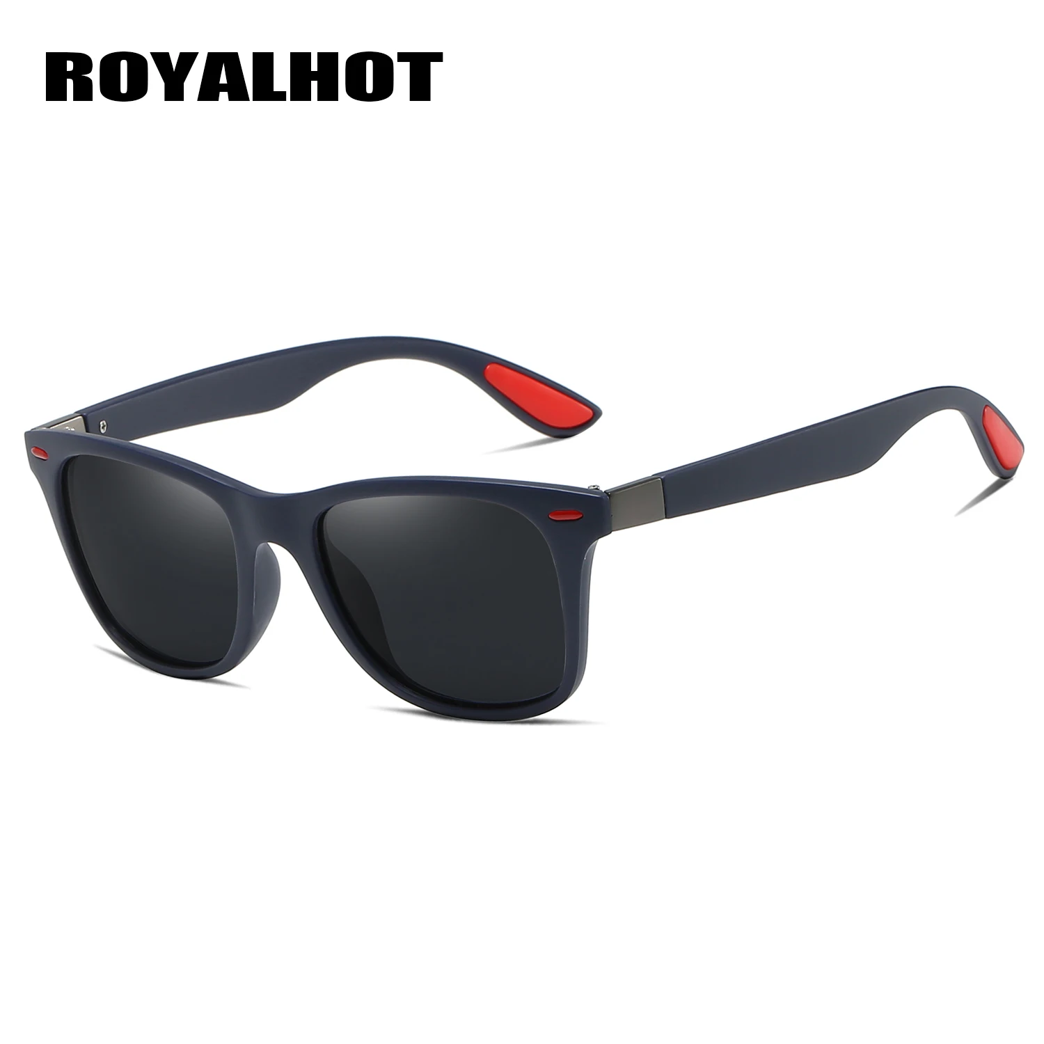 RoyalHot, мужские, женские, поляризационные солнцезащитные очки, прямоугольная, уютная оправа, солнцезащитные очки, очки для вождения, Затемненные, Oculos masculino, мужские, 900p59 - Цвет линз: Blue Grey