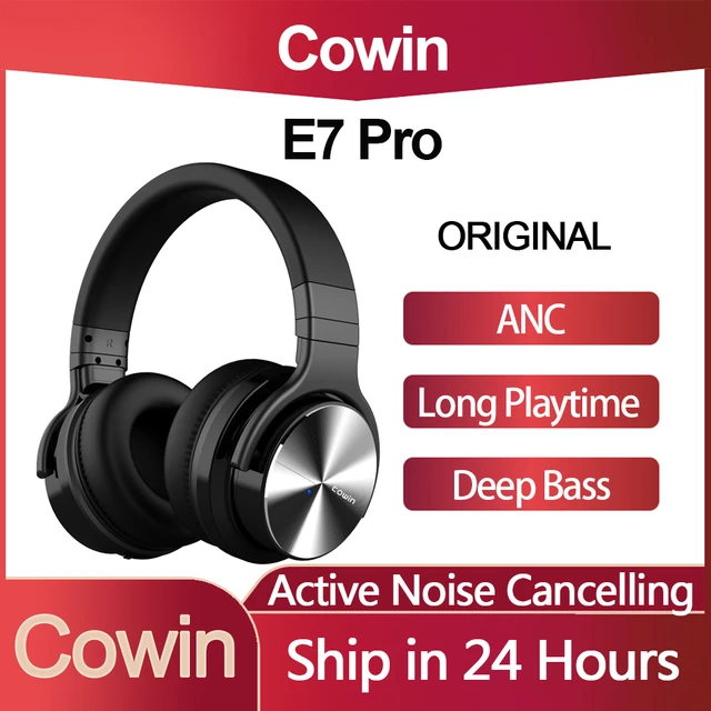 Cowin-auriculares inalámbricos E7 Pro ANC TWS, con Bluetooth, cancelación  activa de ruido, graves profundos - AliExpress