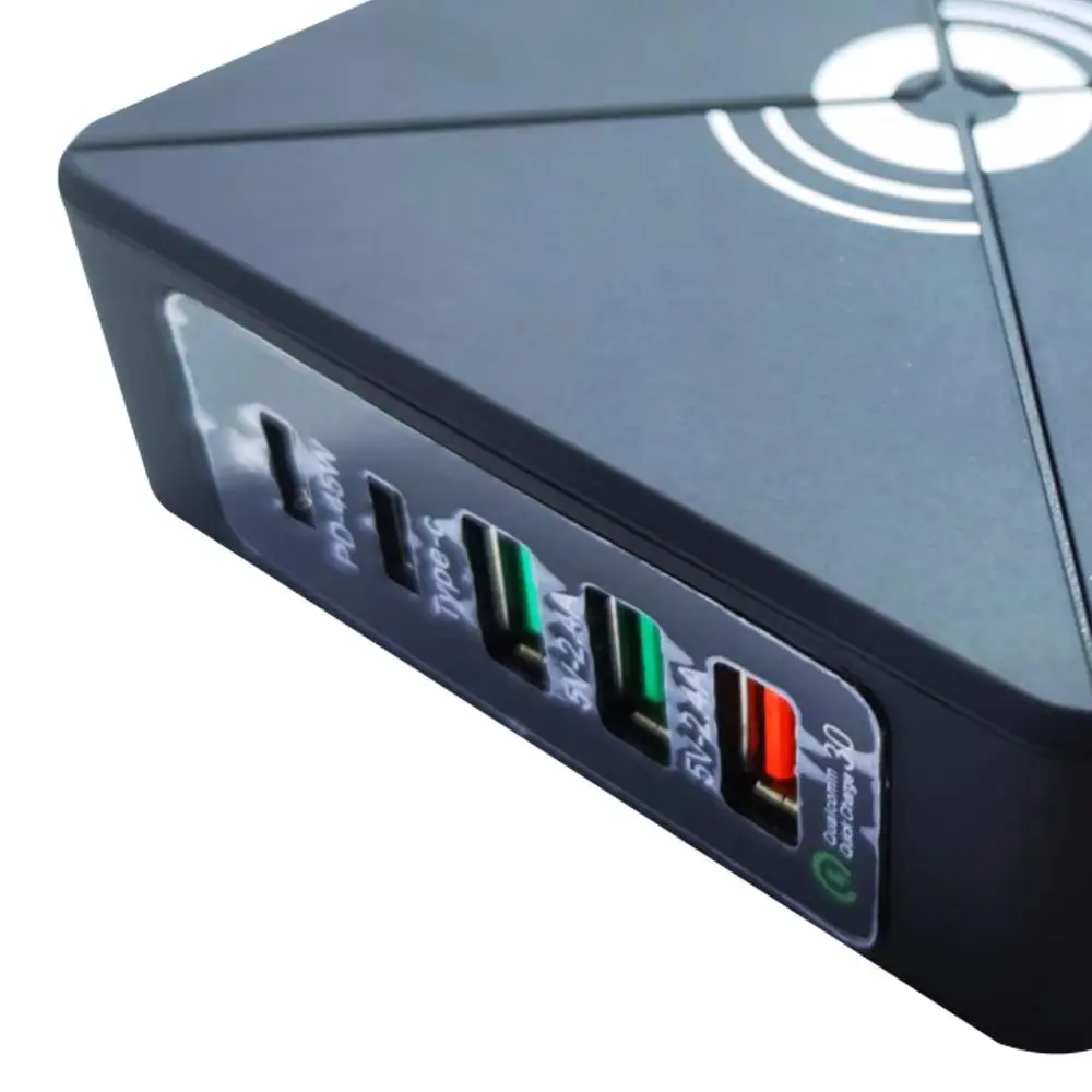 Многопортовое зарядное устройство для телефона 75 Вт QC3.0 PD блок питания ноутбука