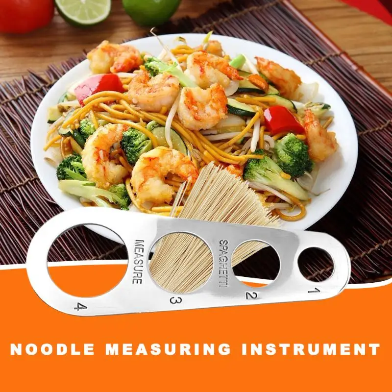 

Stainless Steel Pasta Noodle Measurement Ruler Portable Spaghetti Measuring Tools Practical Accessory for Kitchen