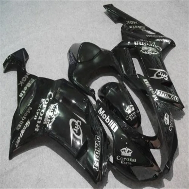 Мотоцикл обтекатель комплект для KAWASAKI Ninja ZX6R 636 07 08 ZX 6R 2007 2008 ABS Матовый и глянцевый черный Обтекатели набор