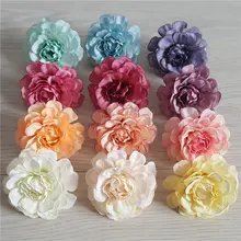 10 шт./компл. шелковые бутоны роз DIY ремесло венок подарок для свадьбы украшения дома