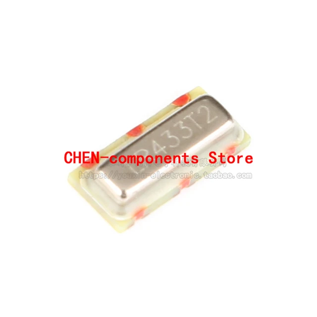 10PCS NEW genuine LR315T2/LR433T2 SMD crystal oscillator 315/433Mhz surface acoustic resonator 315Mhz 433Mhz crystal LR433T2