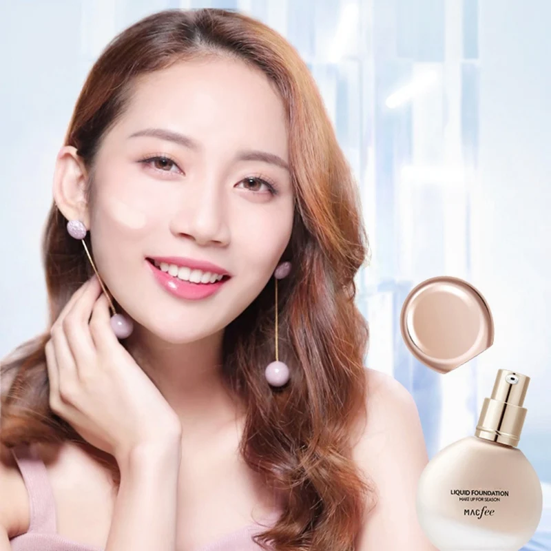 Профессиональный тональный крем для лица стойкий водостойкий консилер жидкий