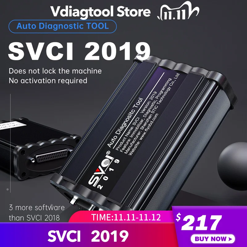 Vdiagtool SVCI 2019 автоматический ключевой программист Abrites Commander полная версия включает