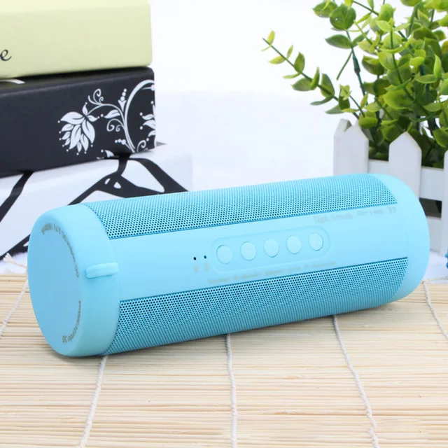 T2bule 10 Вт Bluetooth Колонка портативная стальная Bluetooth колонка FM радио домашний сабвуфер PC Саундбар телефон НЧ-динамик для Xiaomi huawei iphone - Цвет: T2bule