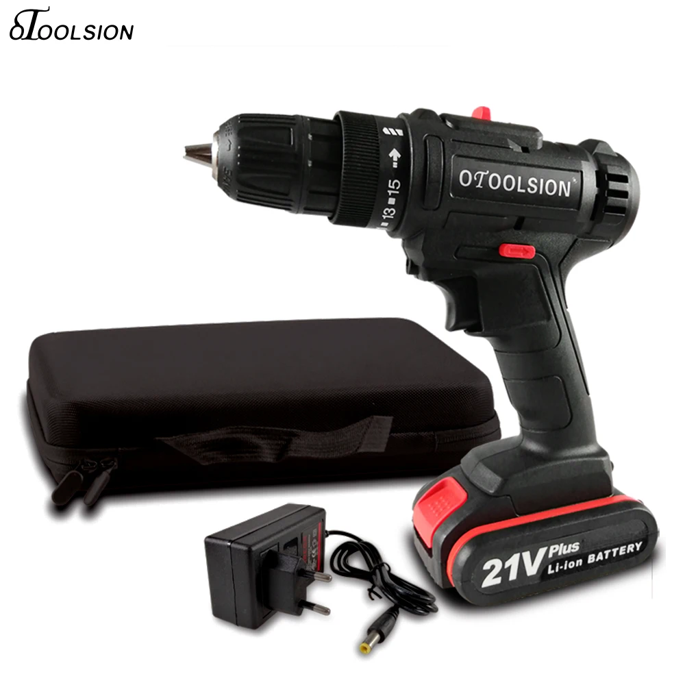 

21V 1.5Ah Mini Drill Electric Drill Power Tools Drill Screwdriver Wireless Screwdriver Charging Drill Dual Speed+ Toolkit Bag